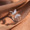 Elegant Butterfly Crystal Ring